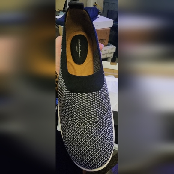 CloudWalkers size 11W black white pattern slip on shoe - Picture 1 of 5